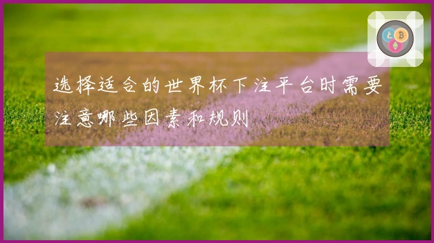 选择适合的世界杯下注平台时需要注意哪些因素和规则