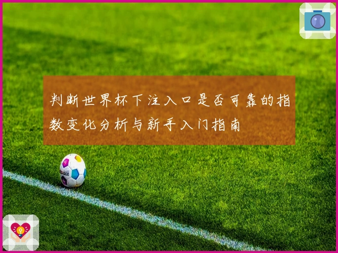 判断世界杯下注入口是否可靠的指数变化分析与新手入门指南