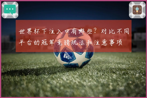 世界杯下注入口有哪些？对比不同平台的冠军竞猜玩法和注意事项